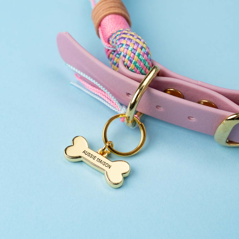 Marshmallow dog collar