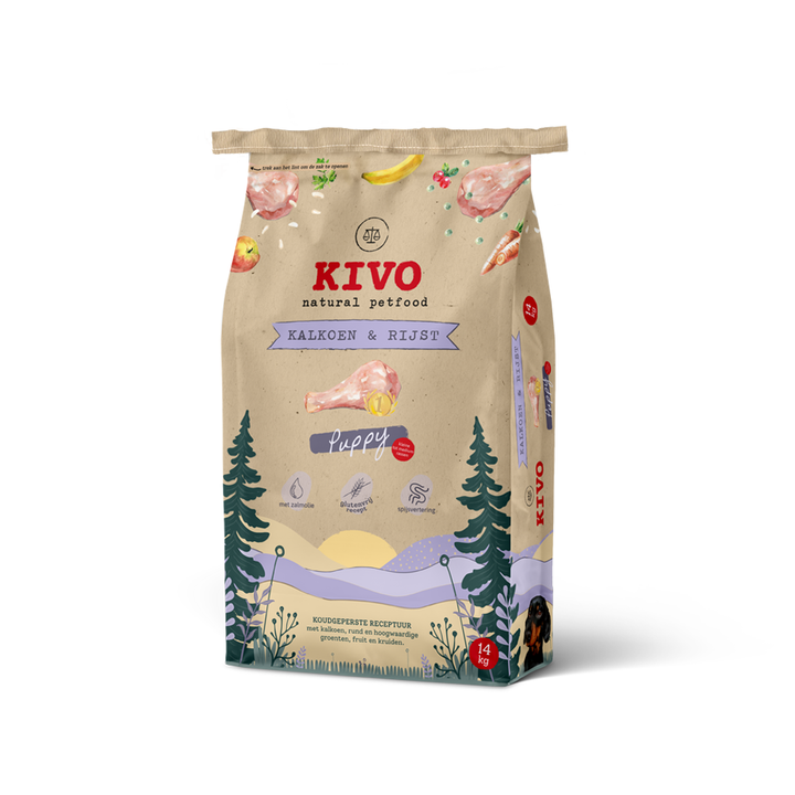 Kivo granule - Bezlepková krůta s rýží pro štěňata