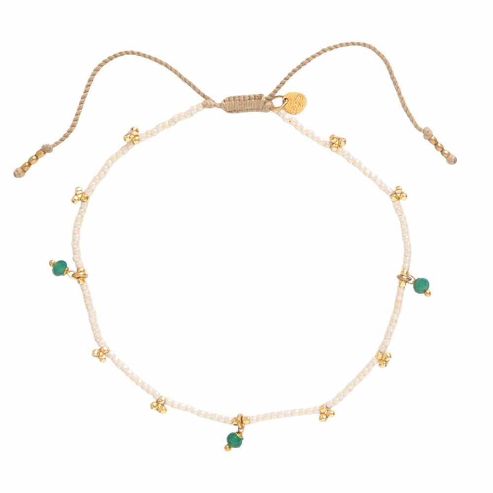 Náramek na nohu Spice - Aventurine