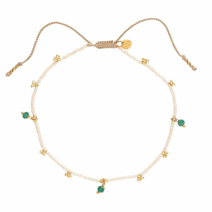 Náramek na nohu Spice - Aventurine