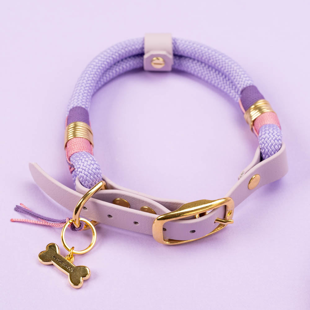 Set Vodítko + Obojek Aussie Maison - Violet – Obojek Aussie Maison - Violet