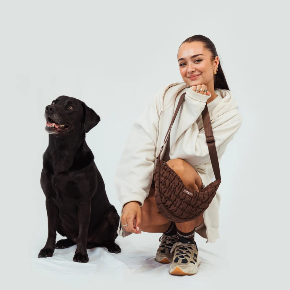 Leckerlibeutel CocoPup - Moon Bag - ESPRESSO