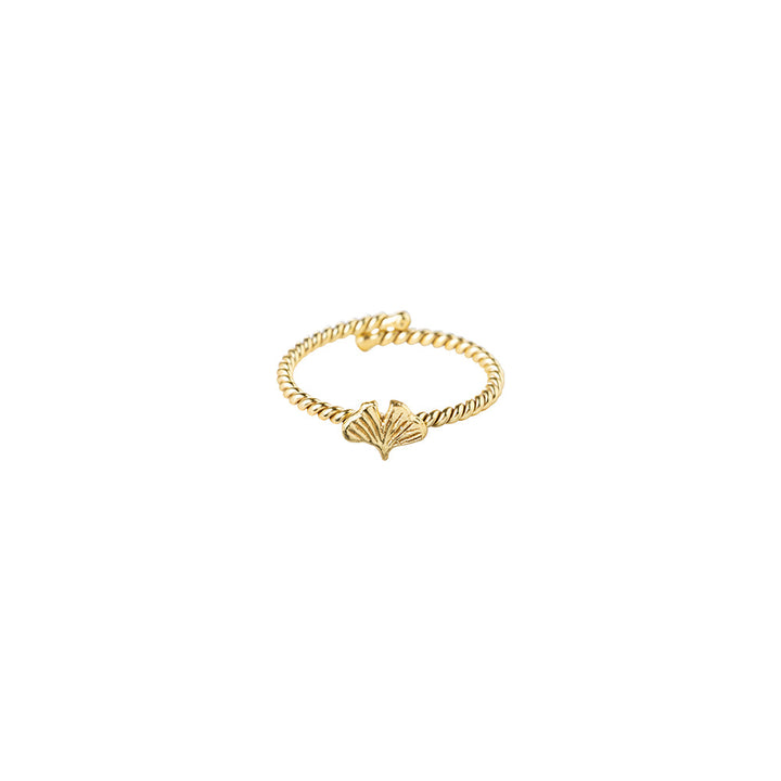 Pozlacený prstýnek Honorable – Ginkgo