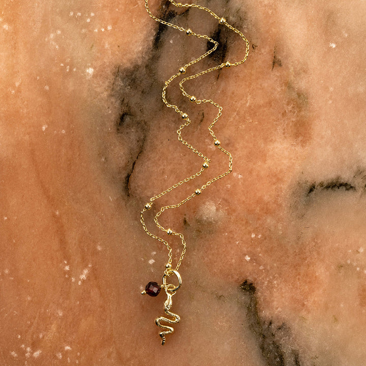 Pozlacený Instinct Náhrdelník – Snake
