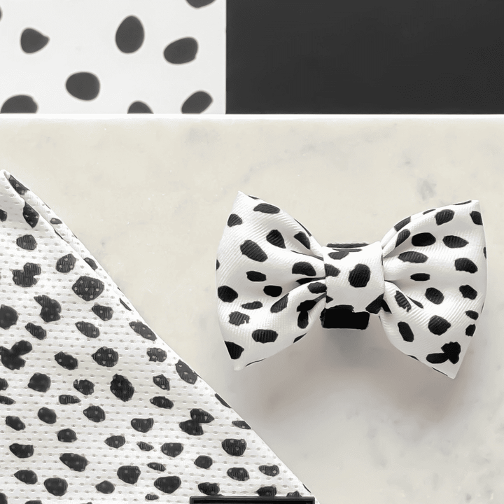 Cocopup Bow Tie - Monochrome Spots