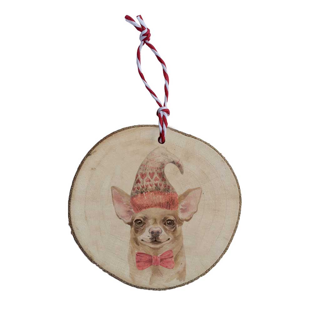 Weihnachtlicher Holzschmuck – Chihuahua