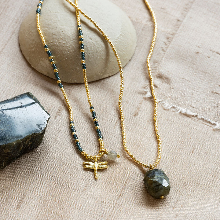2v1 Náramek a náhrdelník Honored – Labradorite