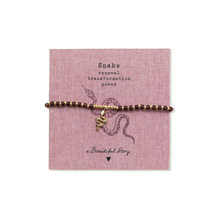 Náramek Untamed Snake – Garnet