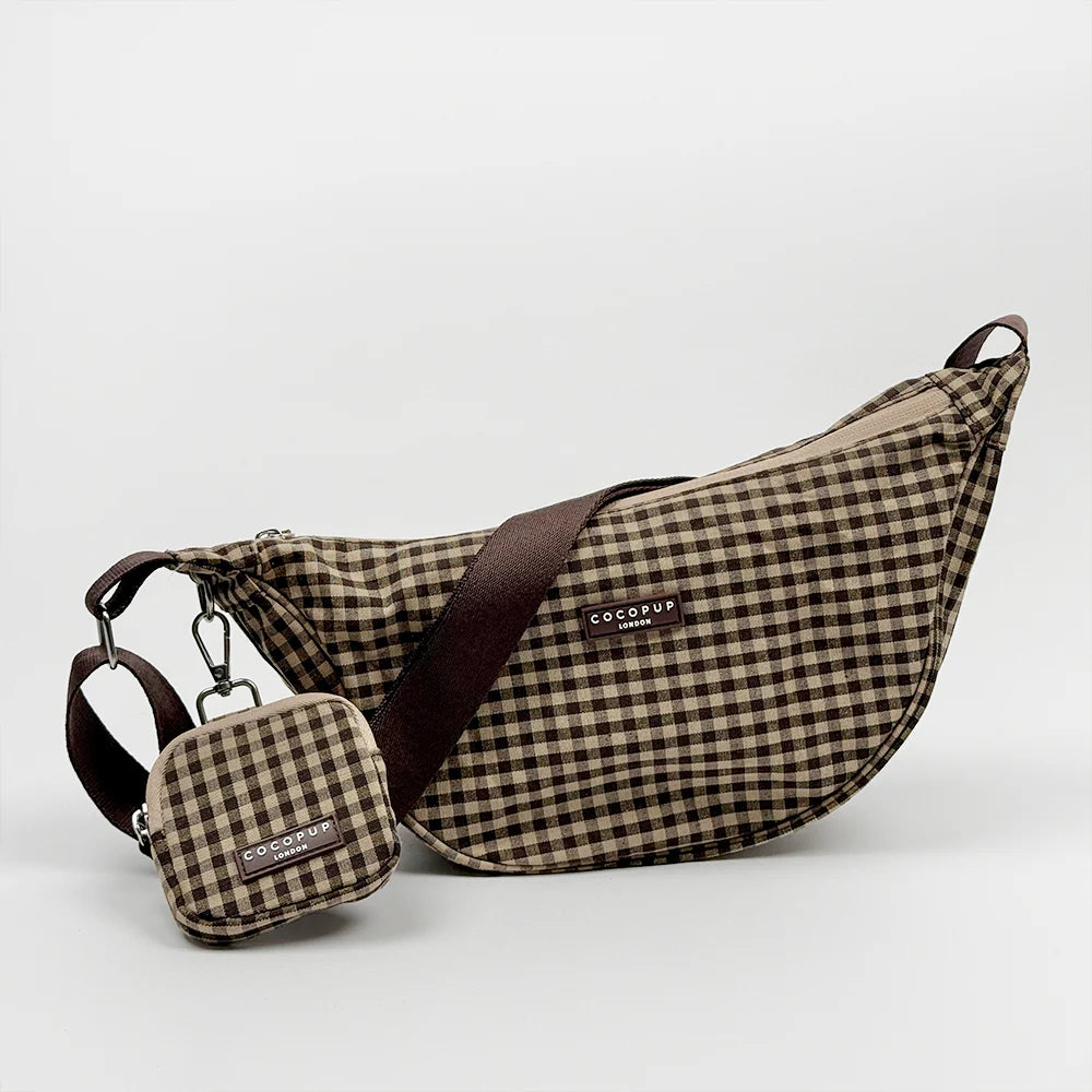 Pamlskovník CocoPup – Crossbody – COTSWOLD CHECK
