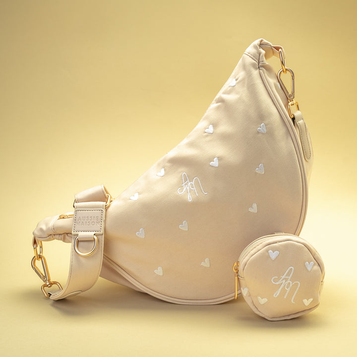 Set Maxi Moon Bag + Kapsička na pamlsky Aussie Maison - Blondie Hearts