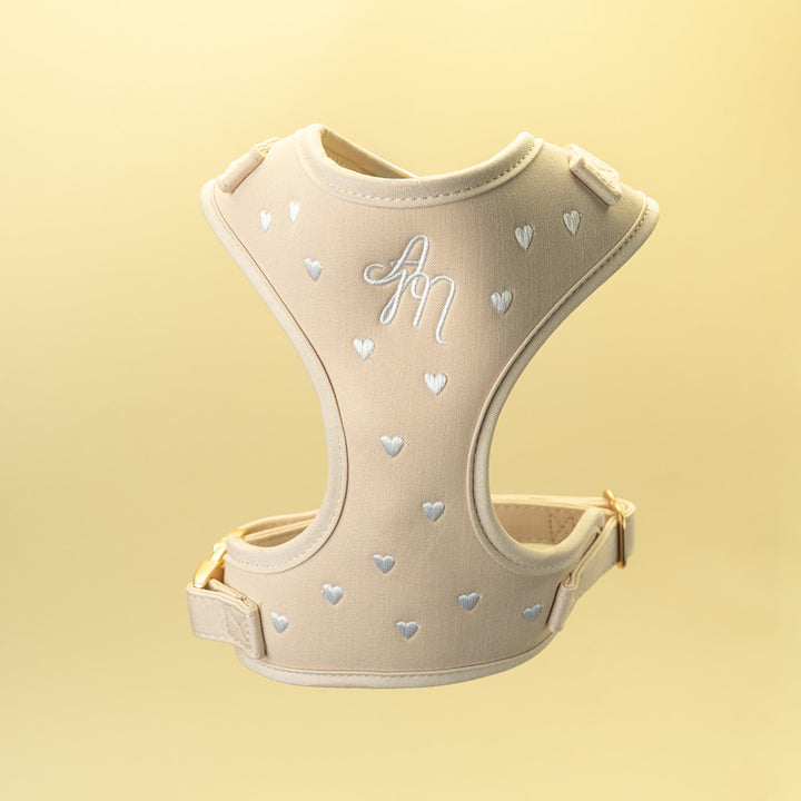 Verstellbares Geschirr – Graphit Bouclé