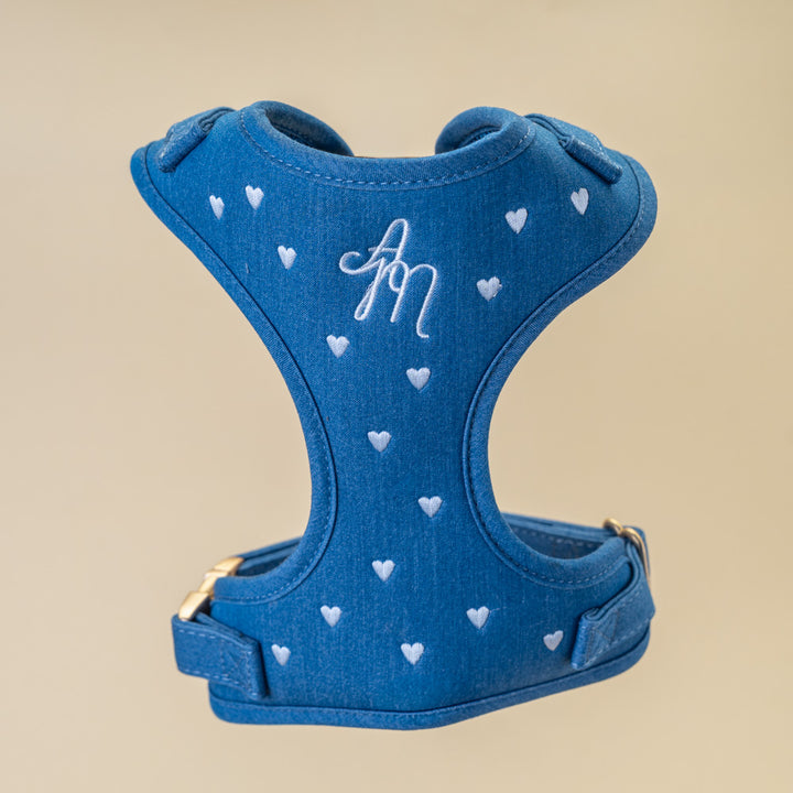 Verstellbares Geschirr – Graphit Bouclé