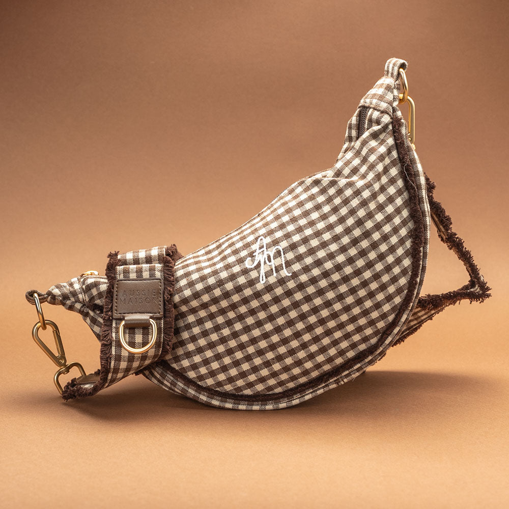 Moon Bag Pamlskovník Aussie Maison - Cocoa Check