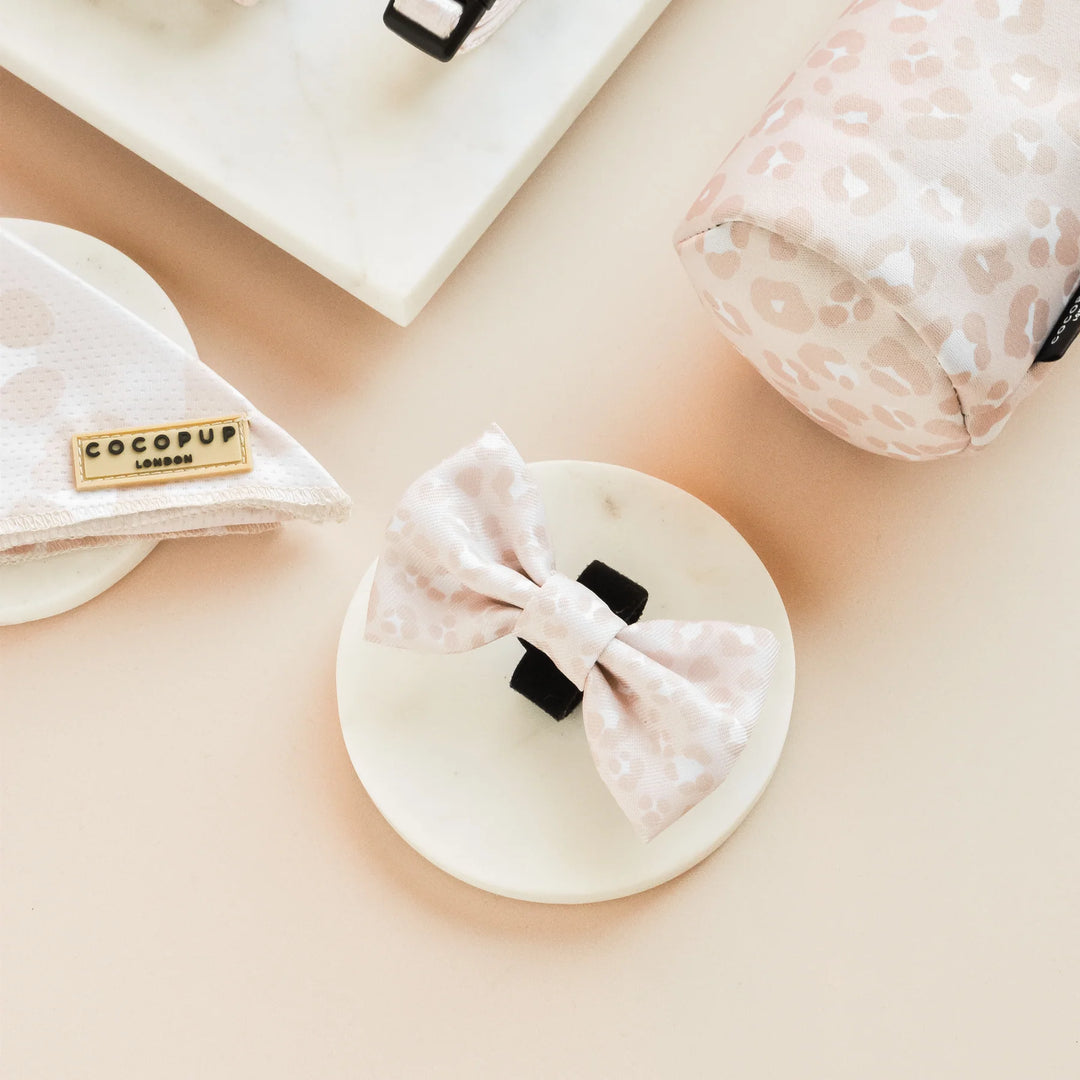 Cocopup bow tie - Nude chic leopard