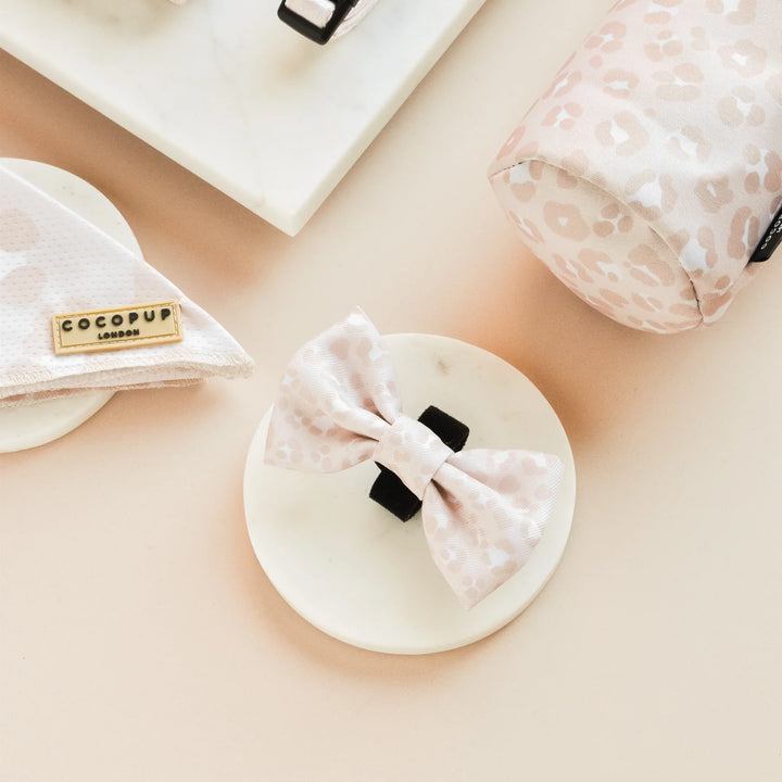 Cocopup bow tie - Nude chic leopard