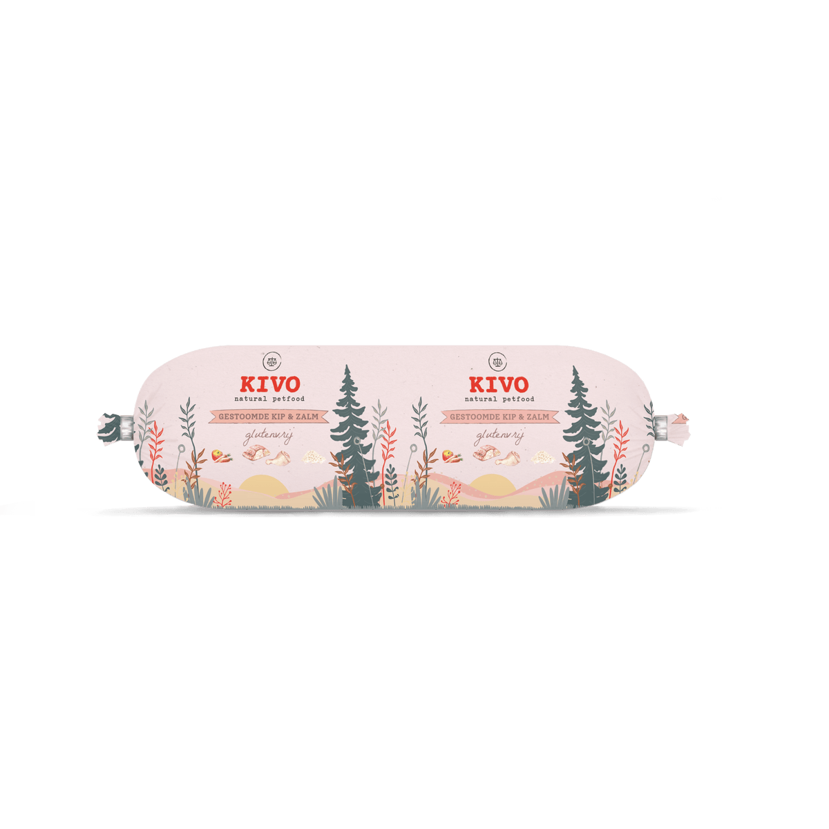 Kivo - Kuře a Losos v páře bez lepku 600g