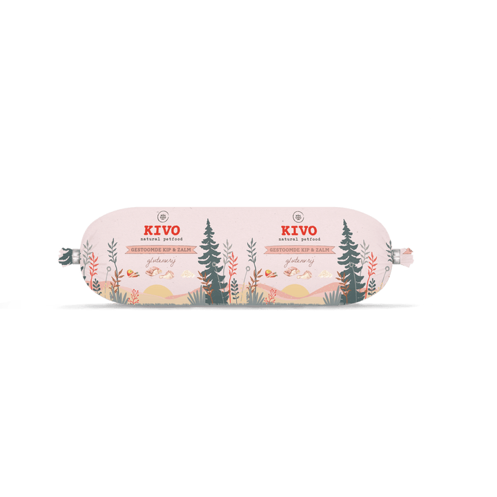 Kivo - Kuře a Losos v páře bez lepku 600g