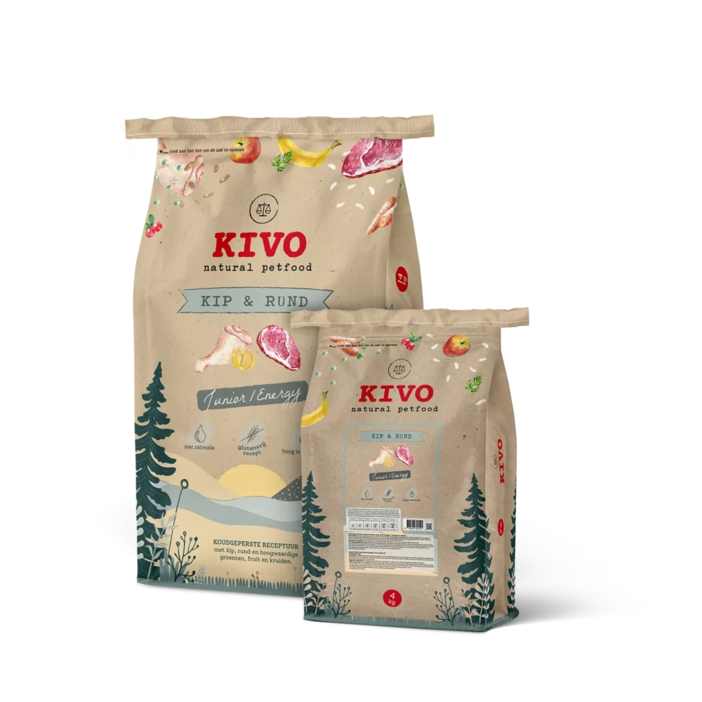 Kivo granule - Čerstvé Kuře a hovězí pro aktivní psy
