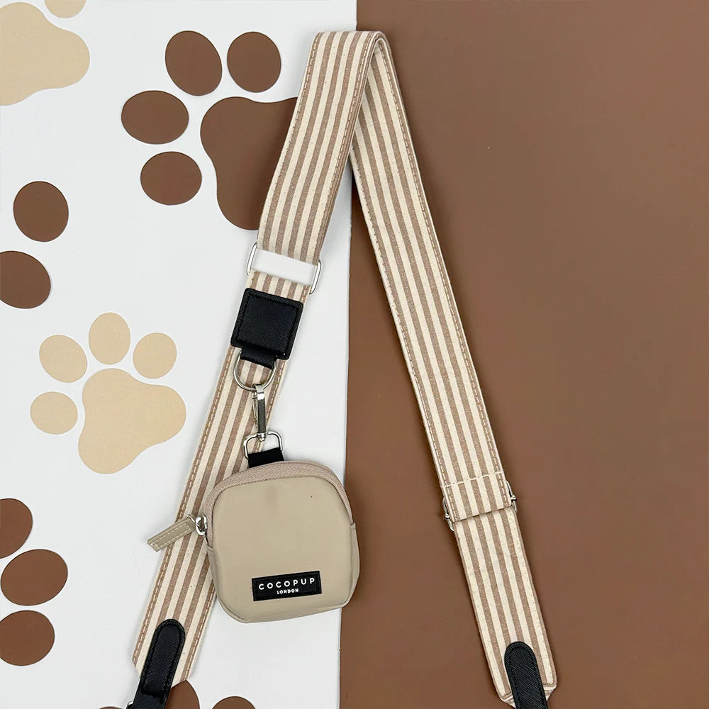 Popruh na pamlskovník CocoPup – London Linen Stripes