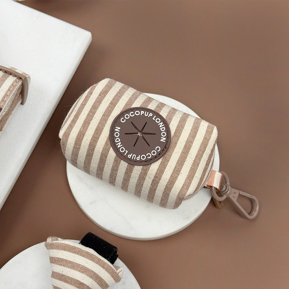 Cocopup pouzdro na sáčky – London Linen Stripes