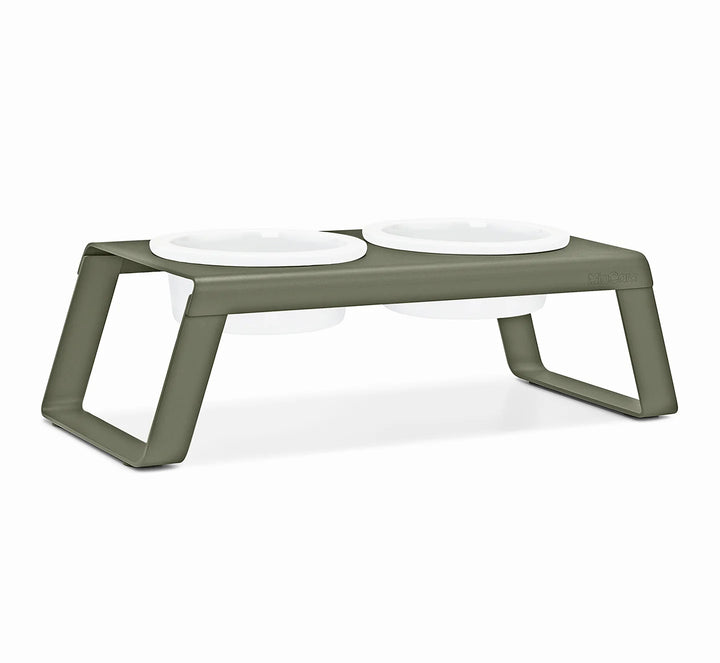 Miacara Desco - Stojan s porcelánovými miskami - Zelená