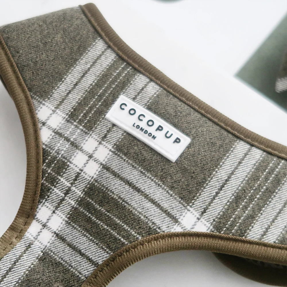 Nastavitelný postroj Cocopup - Olive Check