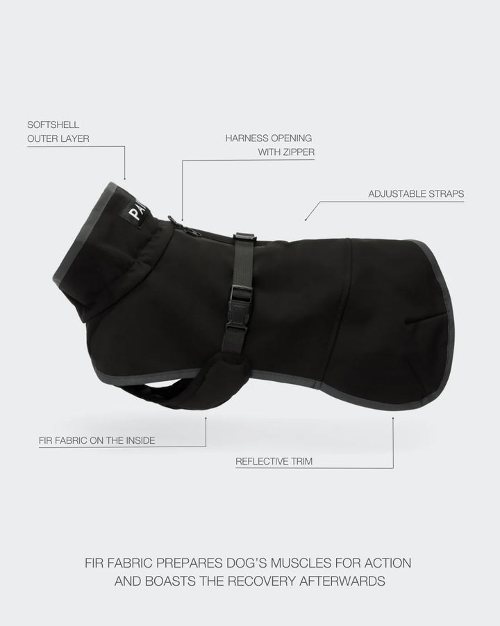 Softshellová bunda PAIKKA Recovery Black