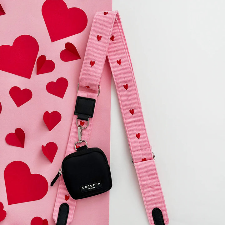 Popruh na pamlskovník CocoPup - Pink Heartstrings cord