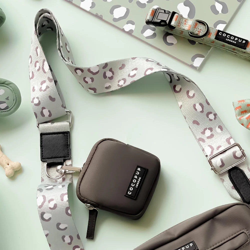 Popruh na pamlskovník CocoPup Sage leopard
