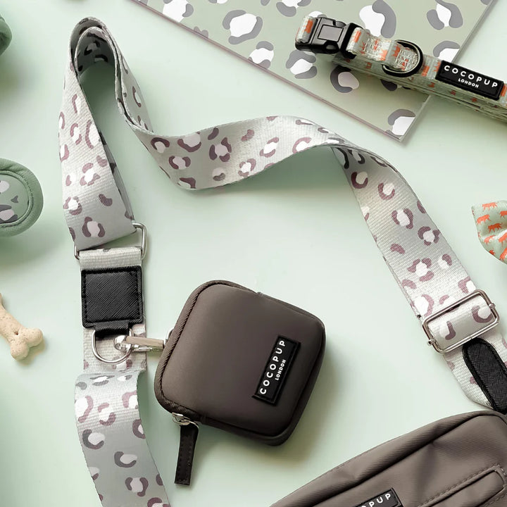 Popruh na pamlskovník CocoPup Sage leopard