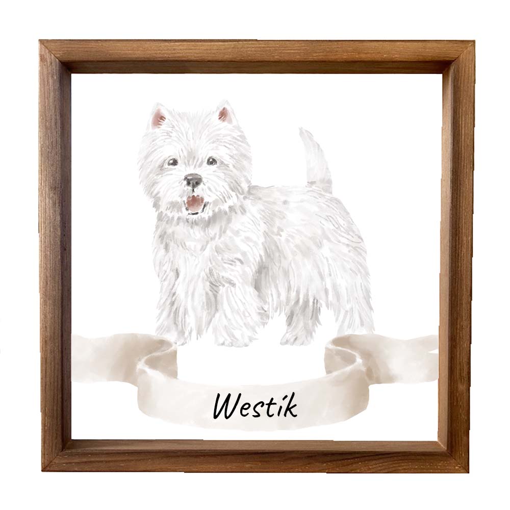 Dřevěný obraz 33x33cm - Westík