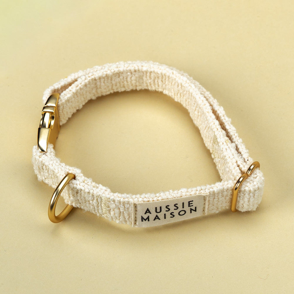 Dog collar - Vanilla Bouclé