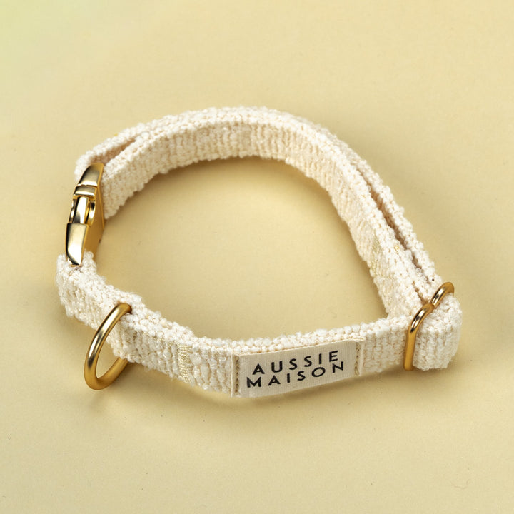 Dog collar - Vanilla Bouclé