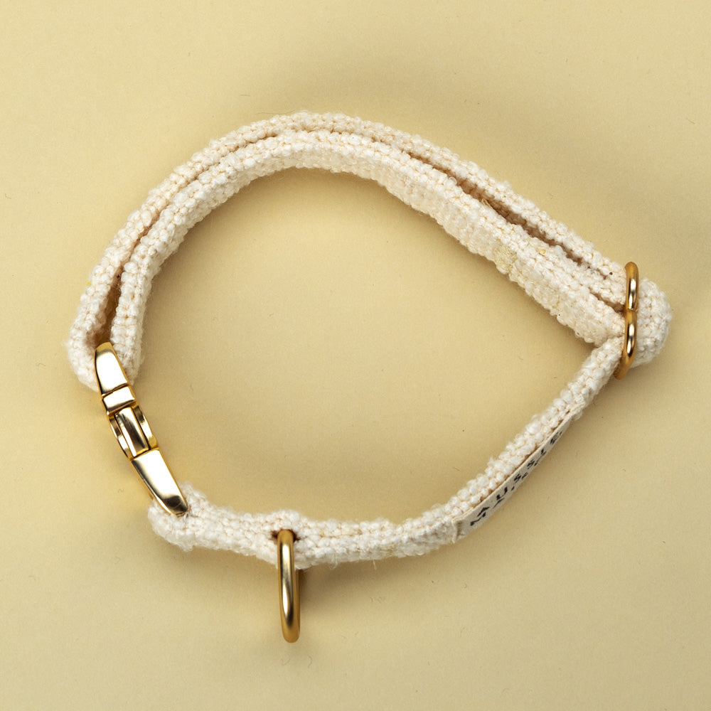 Dog collar - Vanilla Bouclé