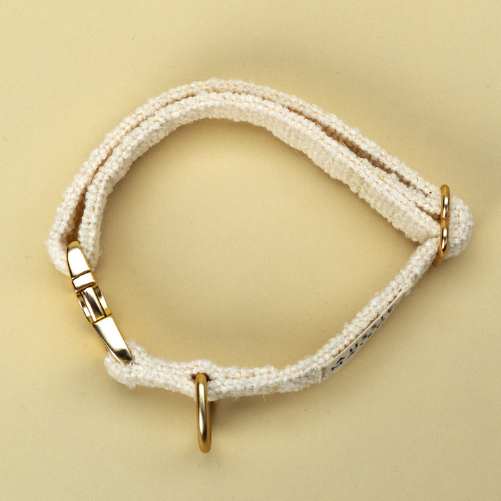 Dog collar - Vanilla Bouclé
