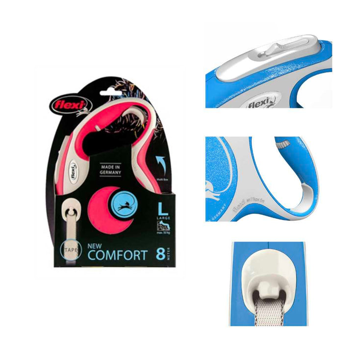 Flexi vodítko comfort L - Červená 8m
