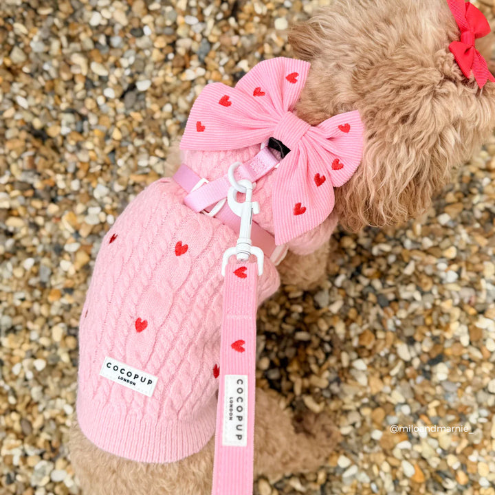 Vodítko Cocopup - Pink Heartstring Cord
