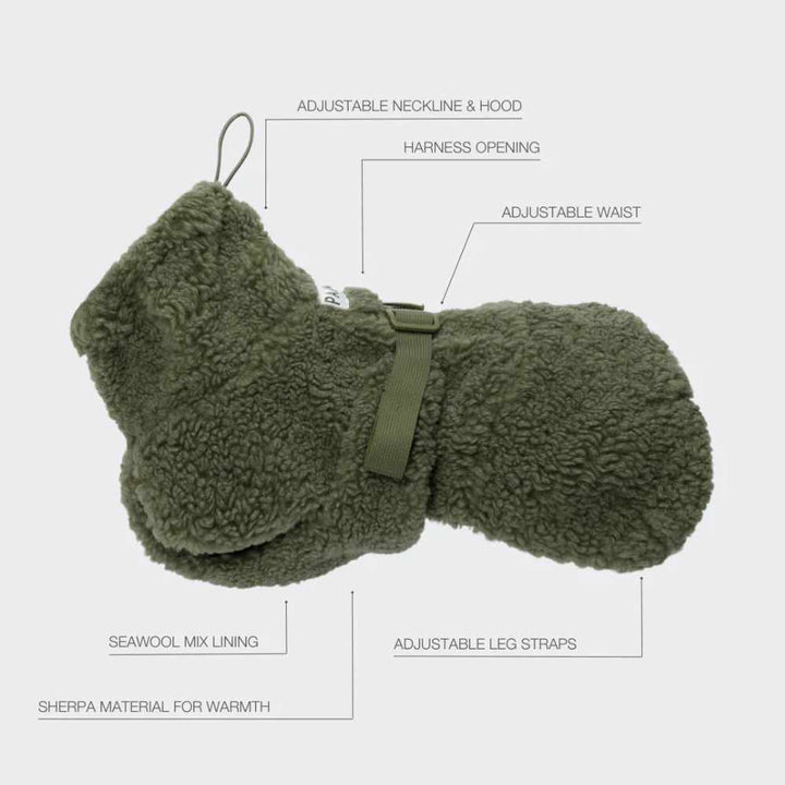 Fleece Paikka Sherpa Shirt - Olive