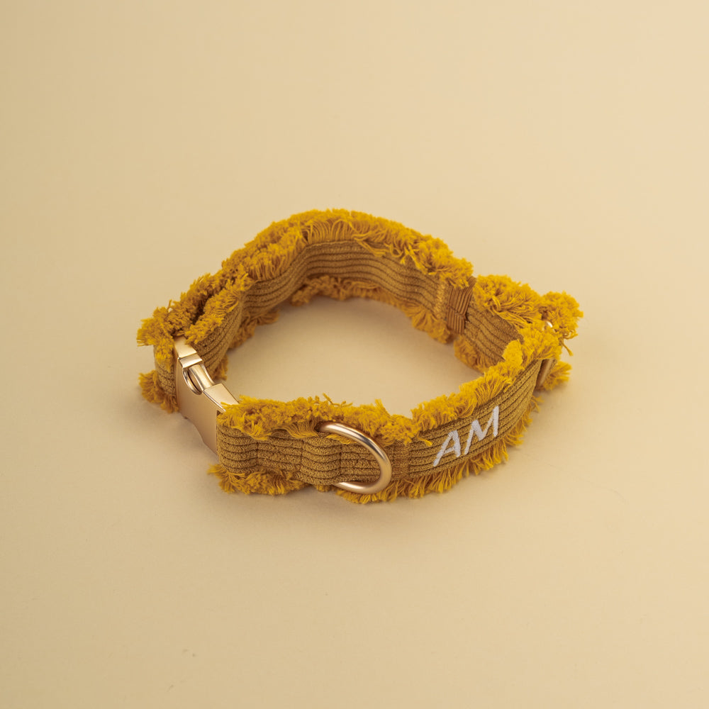 Obojek Honey Cord Crush s roztřepeným lemem