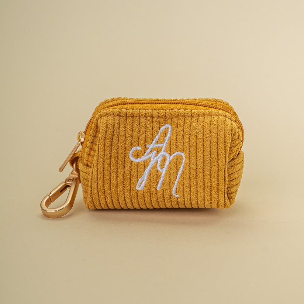Pouzdro na sáčky Aussie Maison Honey Cord Crush s výšivkou AM