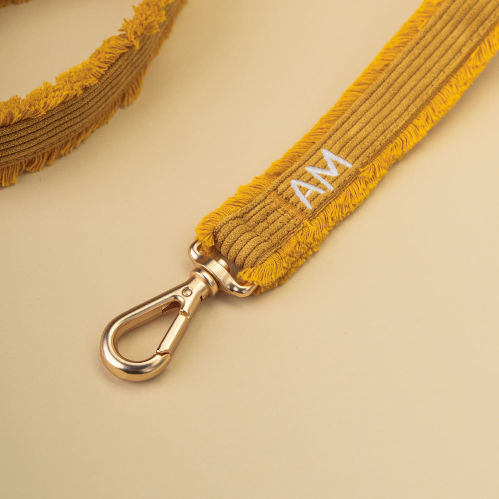 Vodítko Honey Cord Crush – detail zlaté karabiny