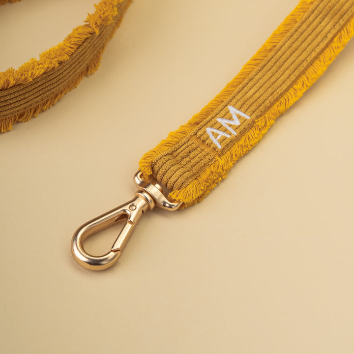 Vodítko Honey Cord Crush – detail zlaté karabiny