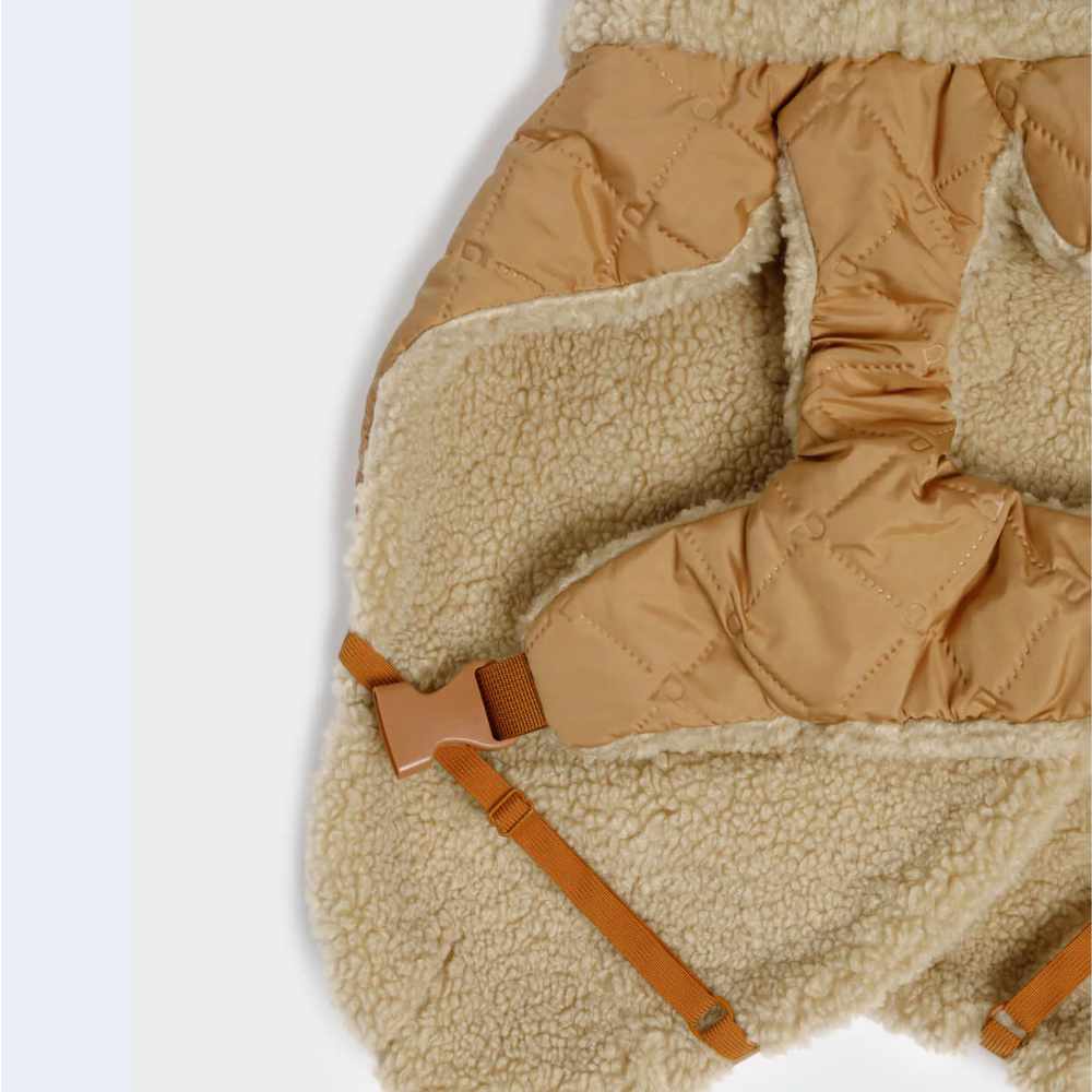 Prošívaný kabátek Paikka Sherpa - Camel