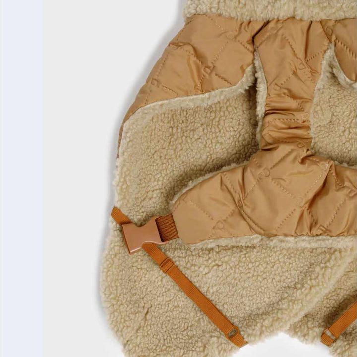 Prošívaný kabátek Paikka Sherpa - Camel