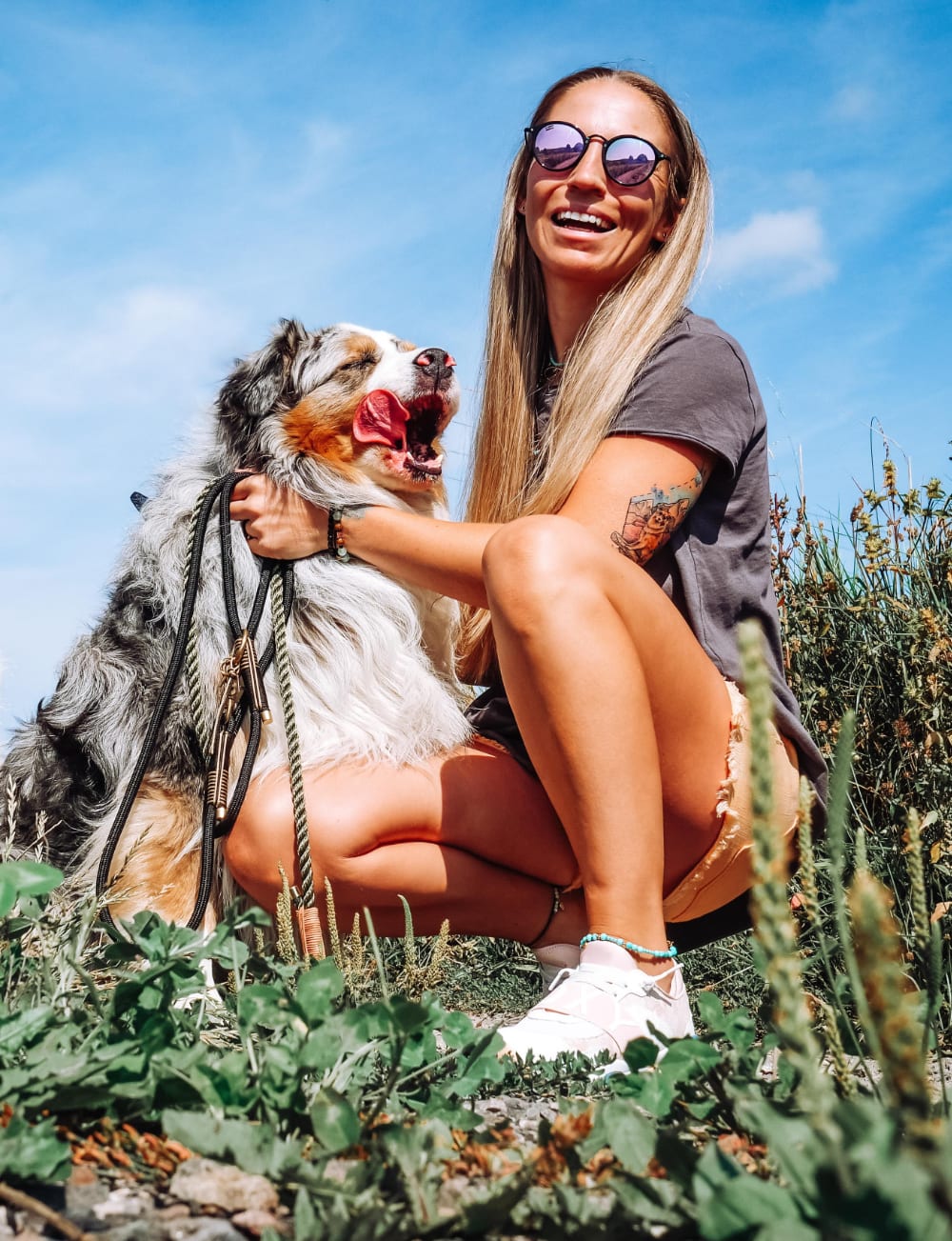 Maison Black dog leash