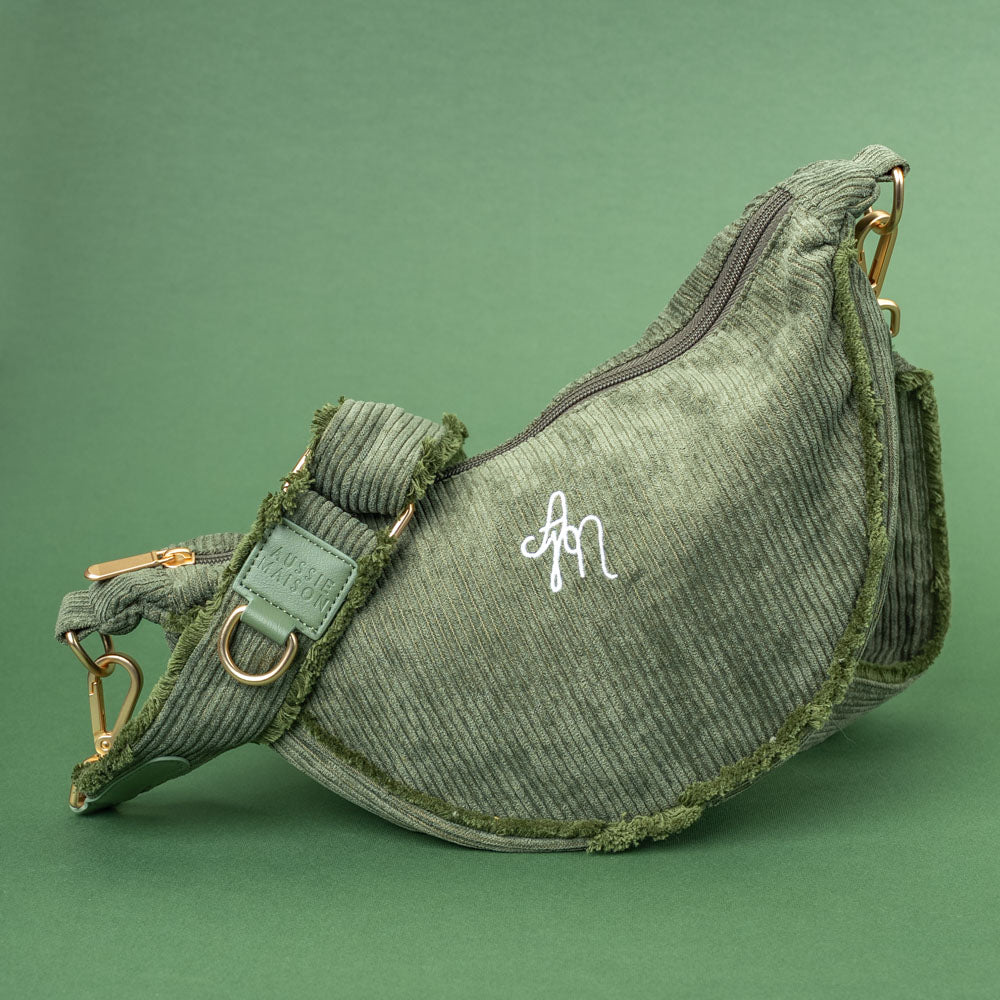 Moon Bag Pamlskovník Aussie Maison - Khaki Cord Crush