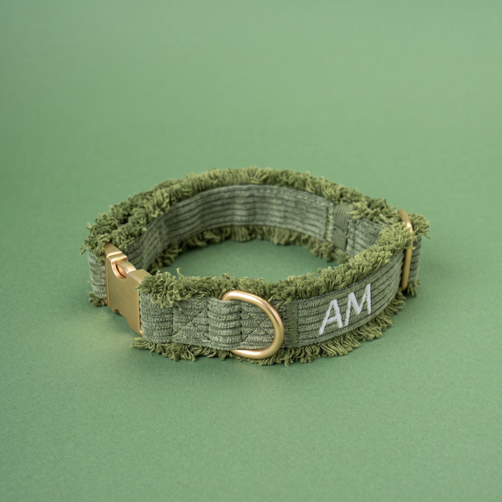 Obojek Aussie Maison - Khaki Cord Crush