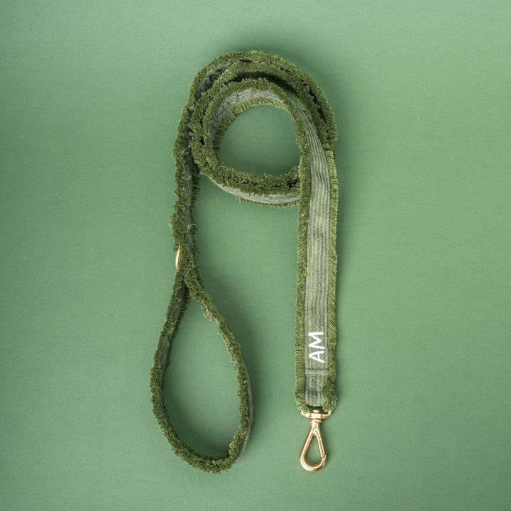 Vodítko Aussie Maison - Khaki Cord Crush