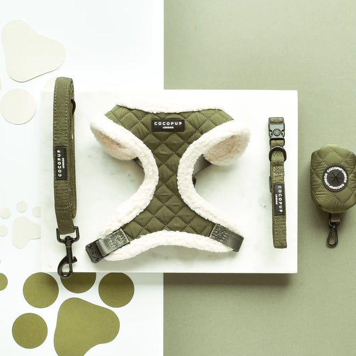 Obojek Cocopup - KHAKI QUILTED