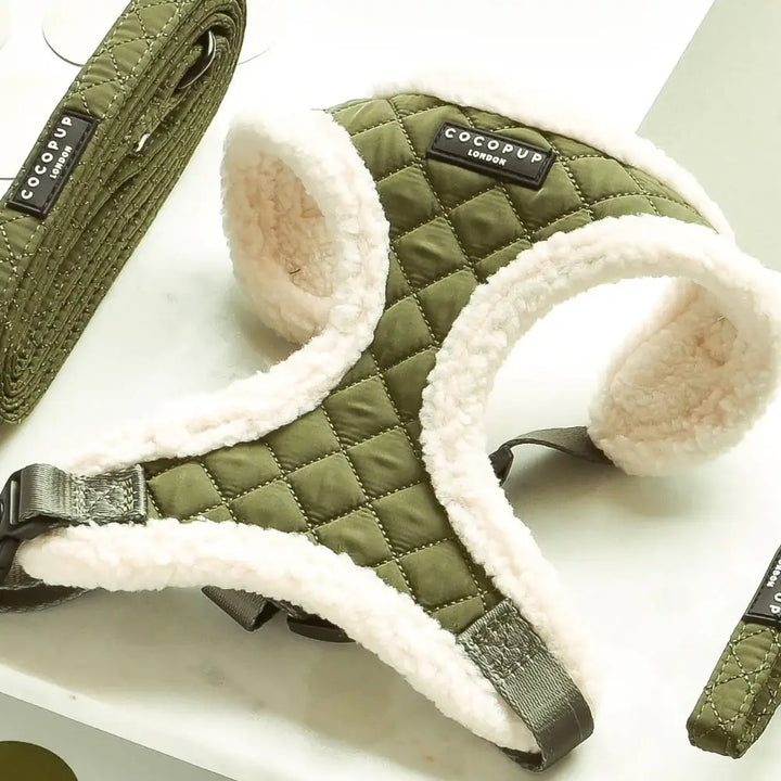 Nastavitelný postroj Cocopup - Khaki Quilted